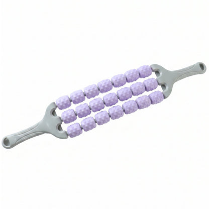 Handheld muscle roller stick on white background