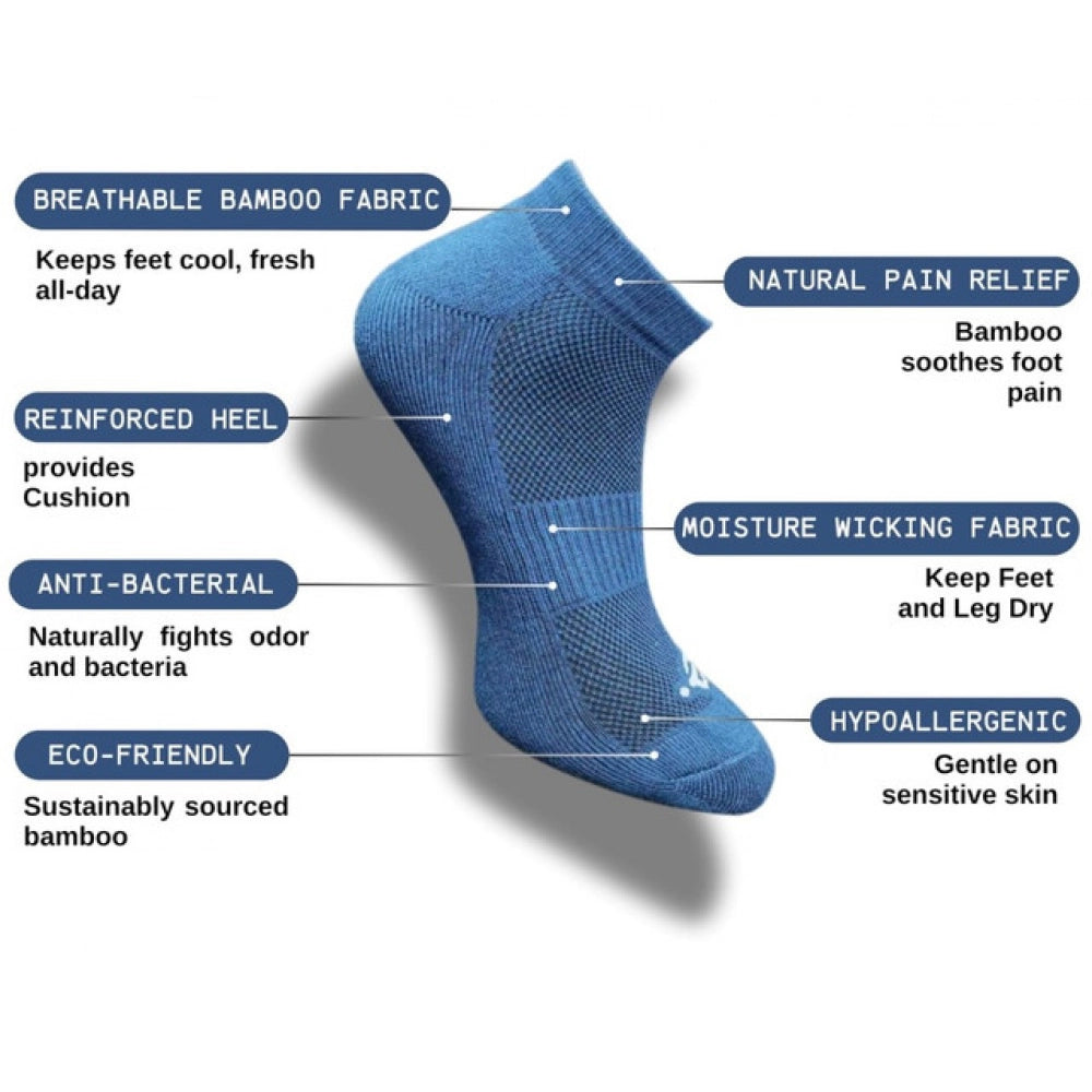 Generic 3_Pair Set Unisex Casual Cotton Printed Low Cut Socks (Multicolor)