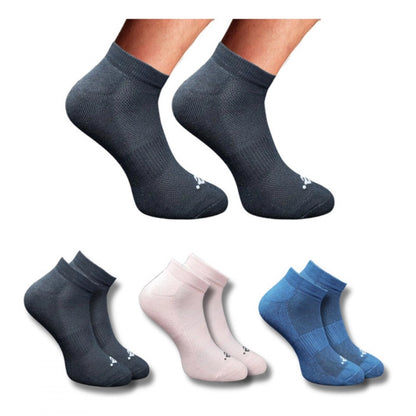 Generic 3_Pair Set Unisex Casual Cotton Printed Low Cut Socks (Multicolor)