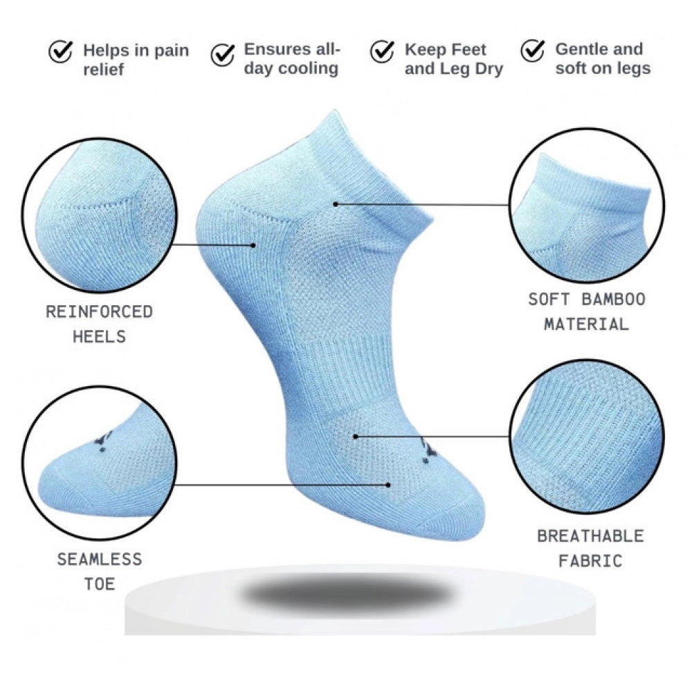Generic 3_Pair Set Unisex Casual Cotton Printed Low Cut Socks (Multicolor)