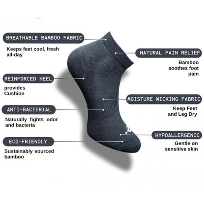 Generic 3_Pair Set Unisex Casual Cotton Printed Low Cut Socks (Multicolor)