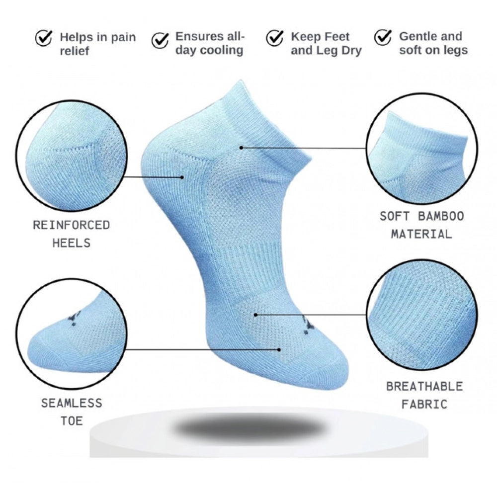 Generic 3_Pair Set Unisex Casual Cotton Printed Low Cut Socks (Multicolor)