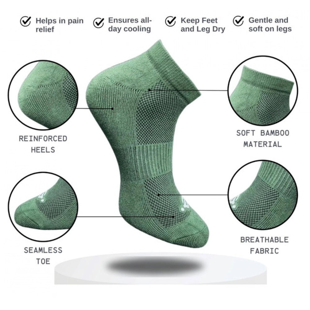Generic 3_Pair Set Unisex Casual Cotton Printed Low Cut Socks (Multicolor)