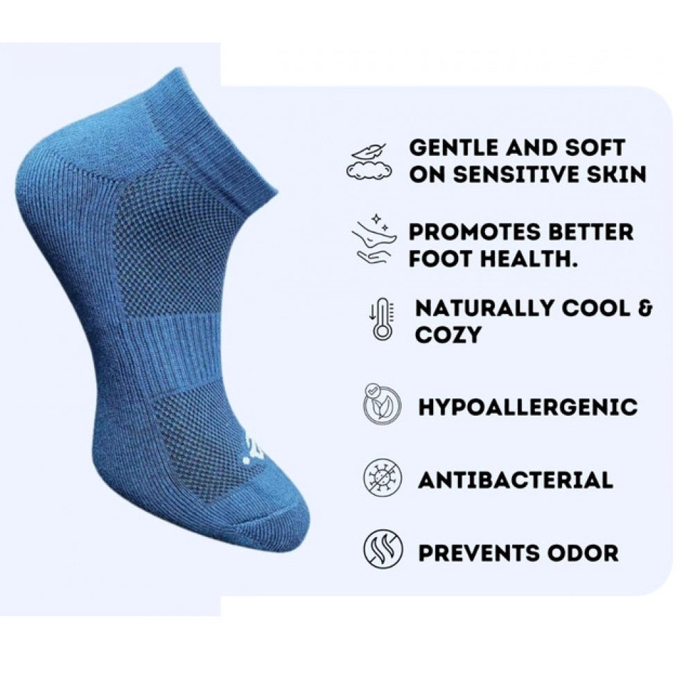 Generic 3_Pair Set Unisex Casual Cotton Printed Low Cut Socks (Multicolor)