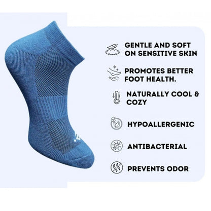 Generic 3_Pair Set Unisex Casual Cotton Printed Low Cut Socks (Multicolor)