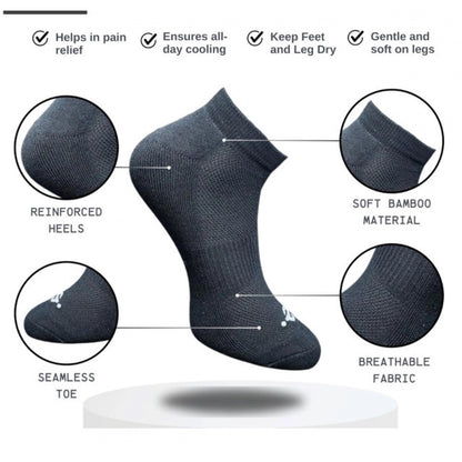 Generic 3_Pair Set Unisex Casual Cotton Printed Low Cut Socks (Multicolor)