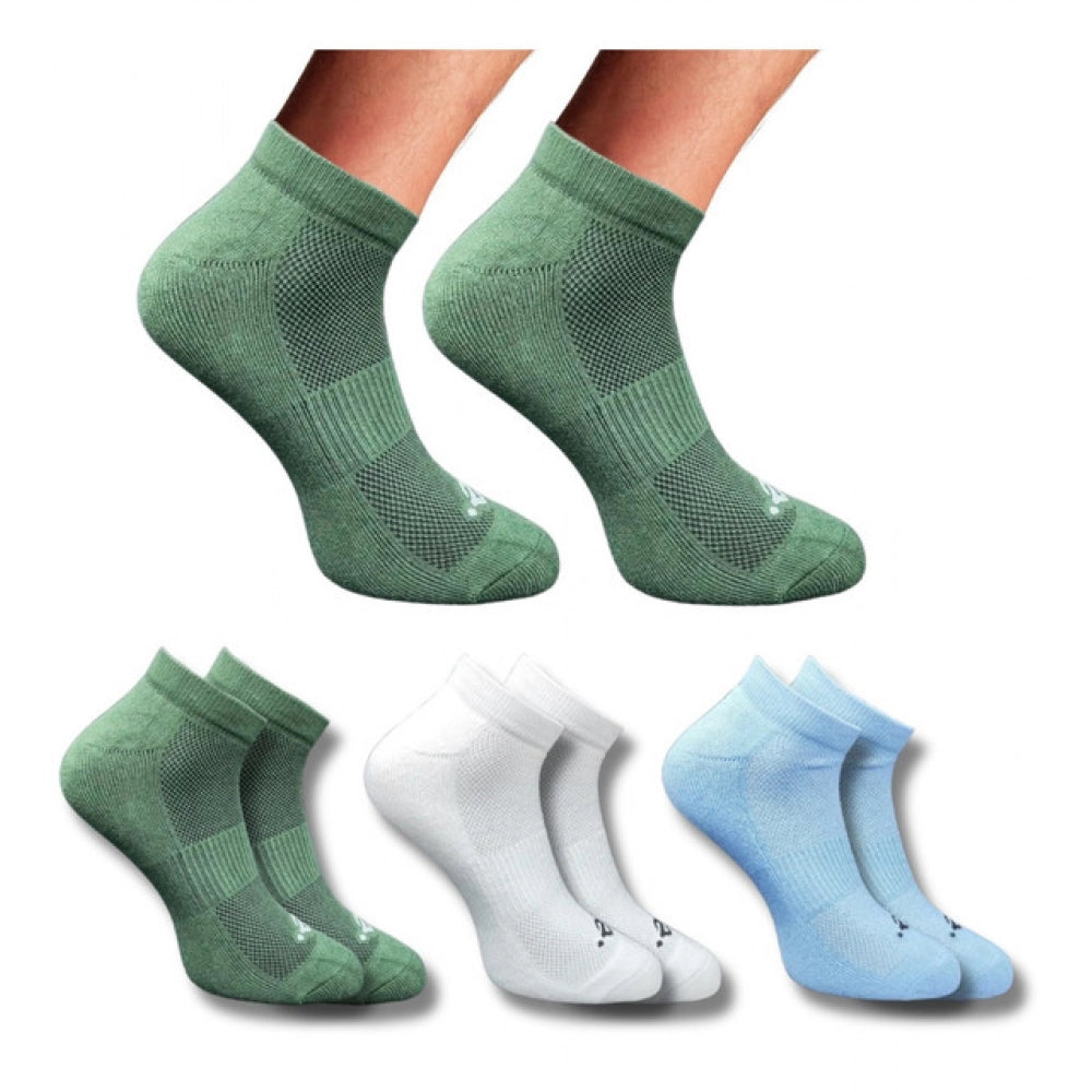 Generic 3_Pair Set Unisex Casual Cotton Printed Low Cut Socks (Multicolor)