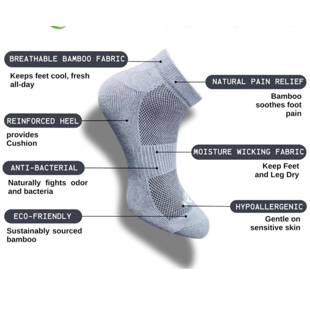 Generic 3_Pair Set Unisex Casual Cotton Printed Low Cut Socks (Multicolor)