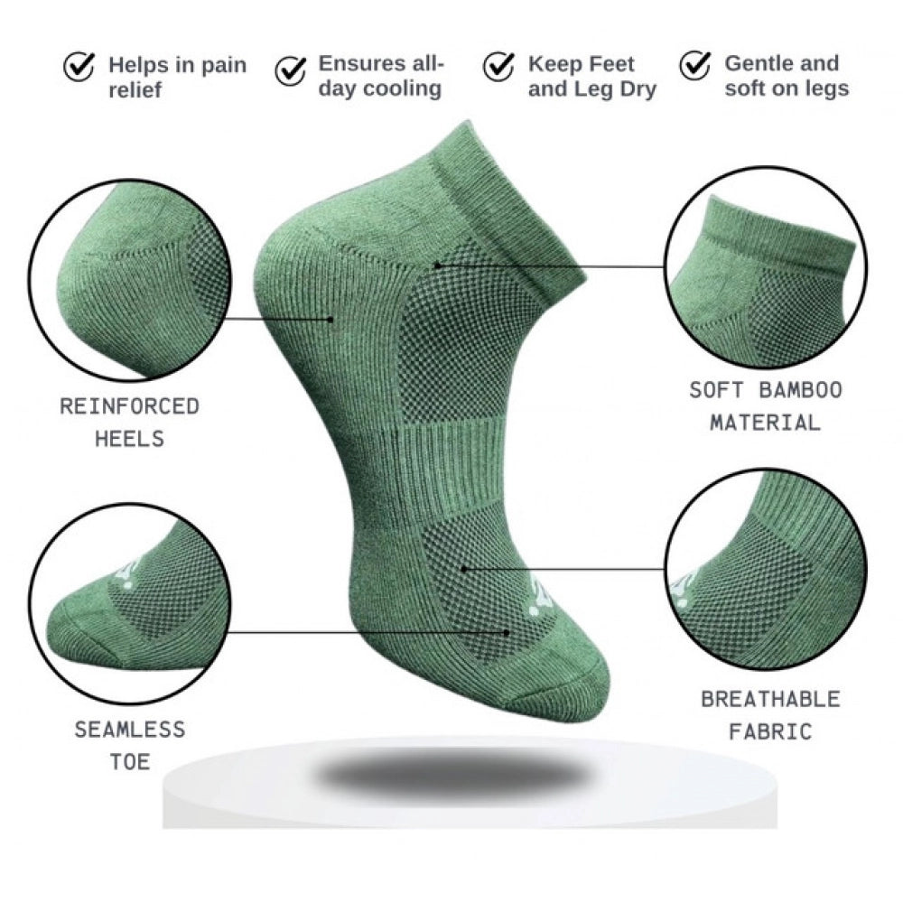Generic 3_Pair Set Unisex Casual Cotton Printed Low Cut Socks (Multicolor)