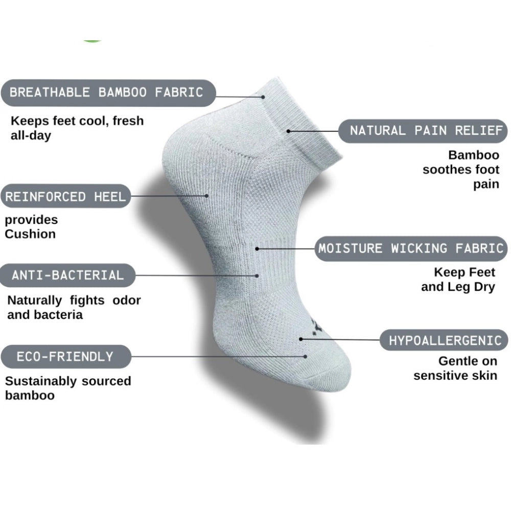 Generic 3_Pair Set Unisex Casual Cotton Printed Low Cut Socks (Multicolor)