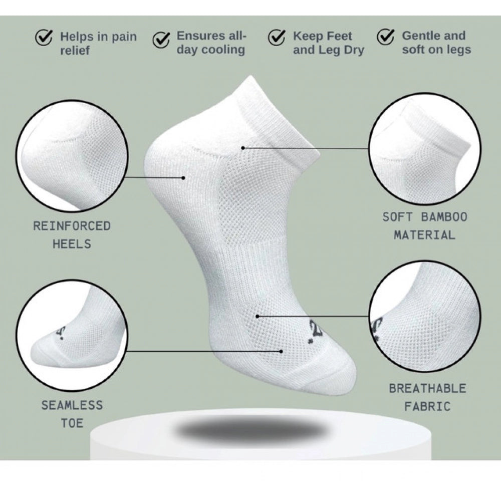 Generic 3_Pair Set Unisex Casual Cotton Printed Low Cut Socks (Multicolor)