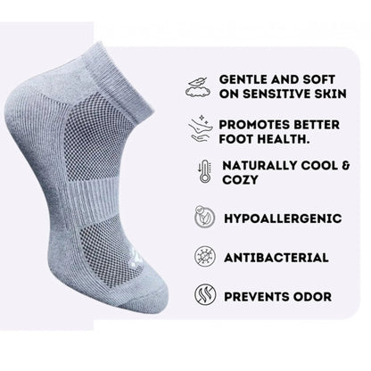 Generic 3_Pair Set Unisex Casual Cotton Printed Low Cut Socks (Multicolor)