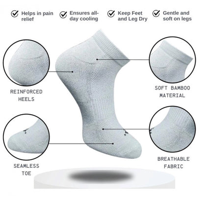 Generic 3_Pair Set Unisex Casual Cotton Printed Low Cut Socks (Multicolor)