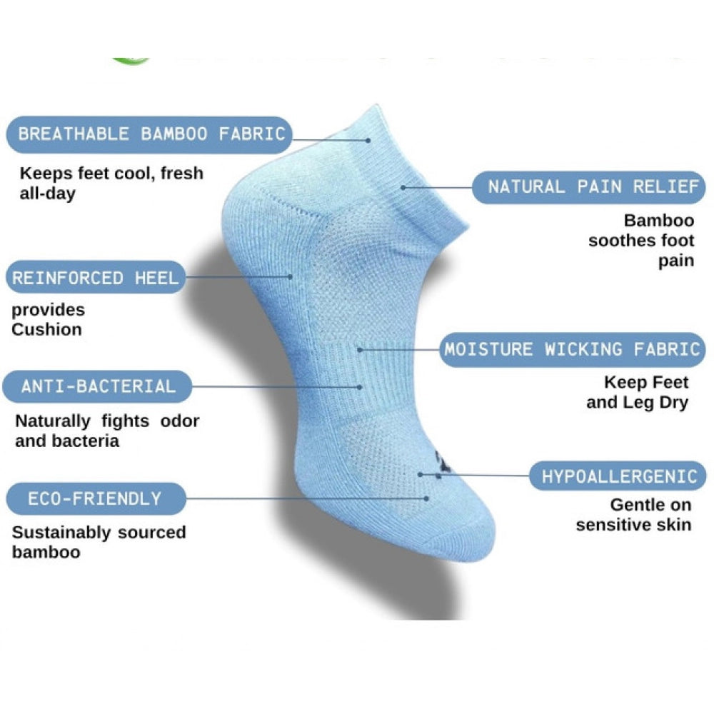 Generic 3_Pair Set Unisex Casual Cotton Printed Low Cut Socks (Multicolor)