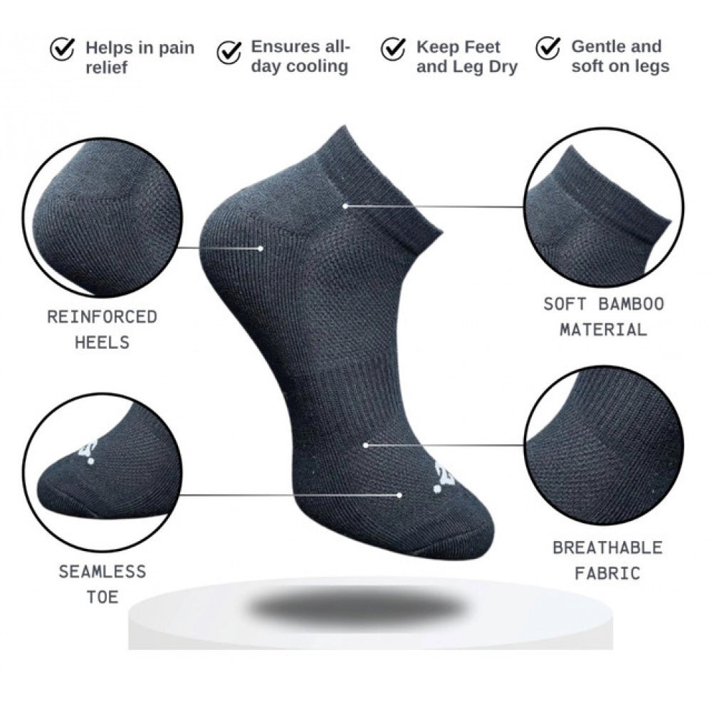 Generic 3_Pair Set Unisex Casual Cotton Printed Low Cut Socks (Multicolor)