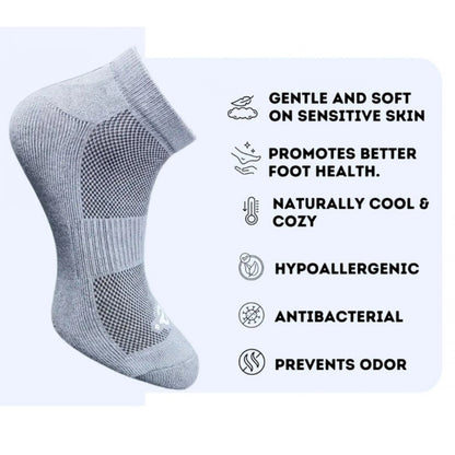Generic 3_Pair Set Unisex Casual Cotton Printed Low Cut Socks (Multicolor)