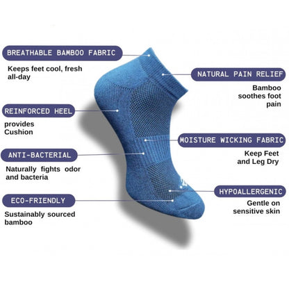 Generic 3_Pair Set Unisex Casual Cotton Printed Low Cut Socks (Multicolor)