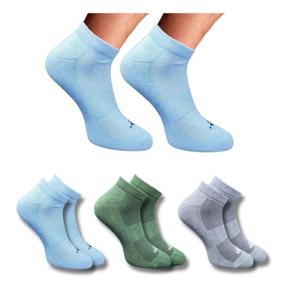 Generic 3_Pair Set Unisex Casual Cotton Printed Low Cut Socks (Multicolor)