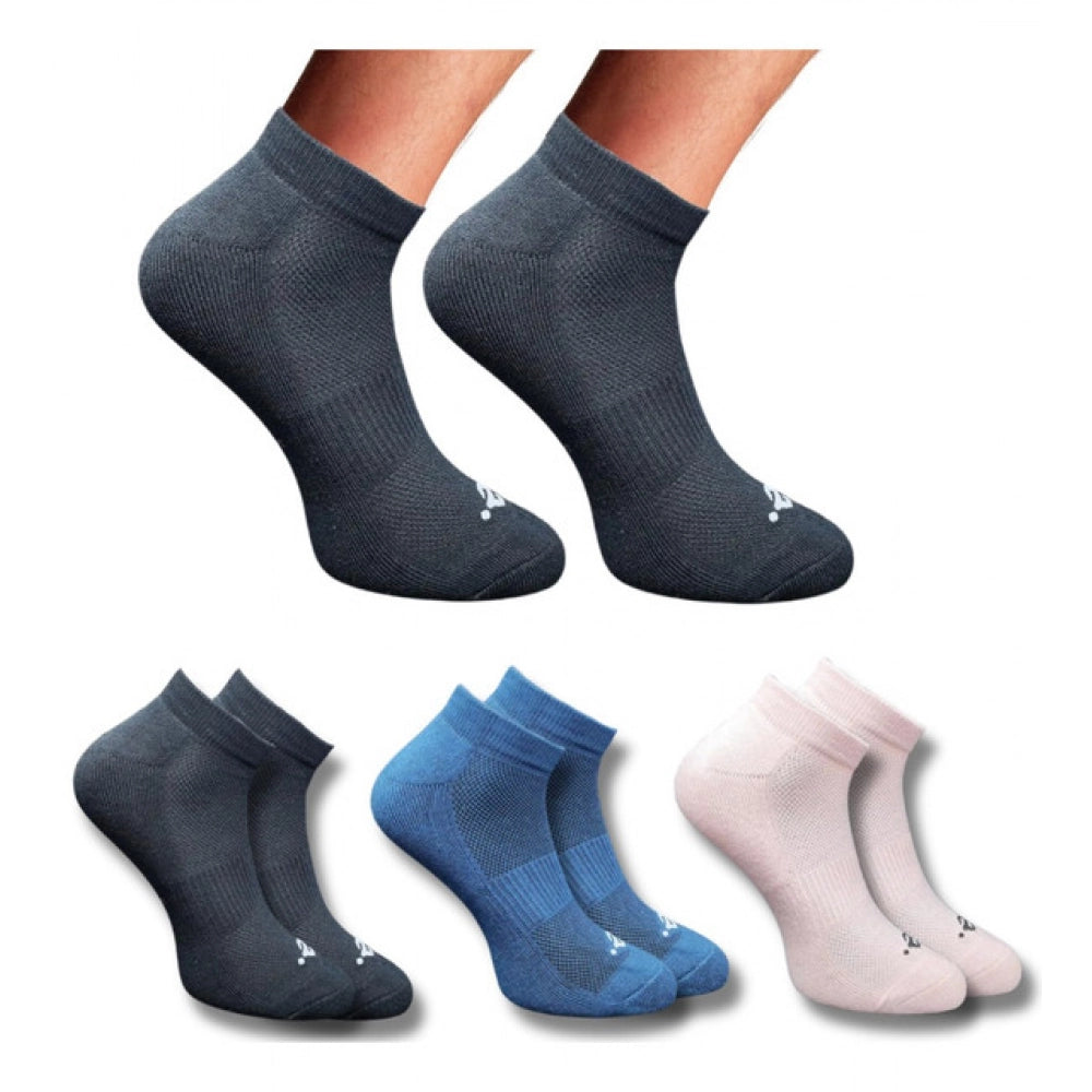 Generic 3_Pair Set Unisex Casual Cotton Printed Low Cut Socks (Multicolor)