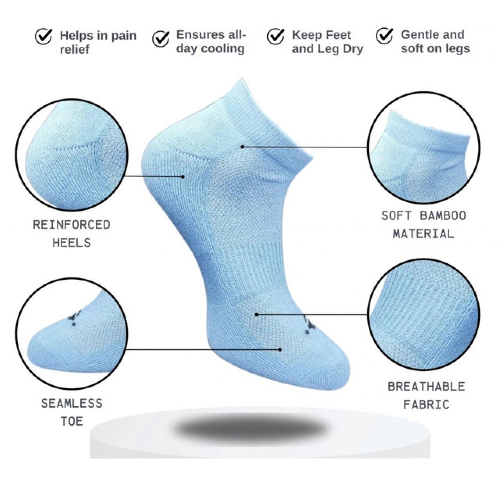 Generic 3_Pair Set Unisex Casual Cotton Printed Low Cut Socks (Multicolor)