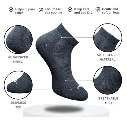 Generic 3_Pair Set Unisex Casual Cotton Printed Low Cut Socks (Multicolor)