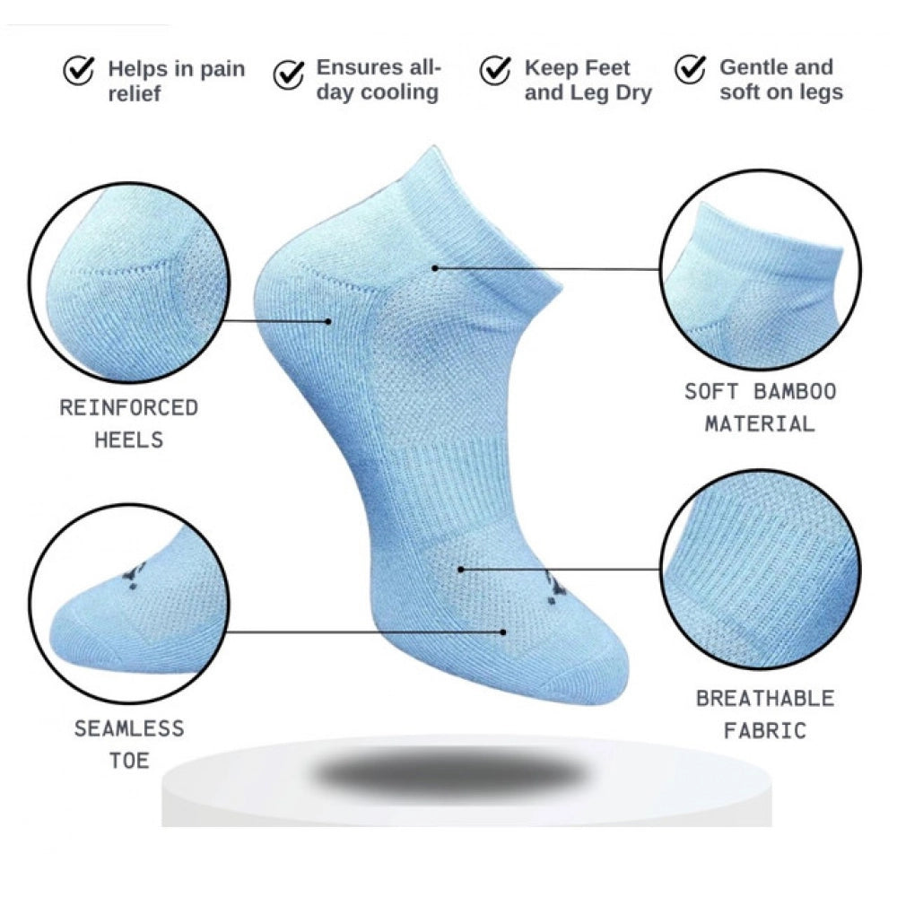 Generic 3_Pair Set Unisex Casual Cotton Printed Low Cut Socks (Multicolor)