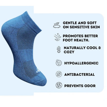 Generic 3_Pair Set Unisex Casual Cotton Printed Low Cut Socks (Multicolor)