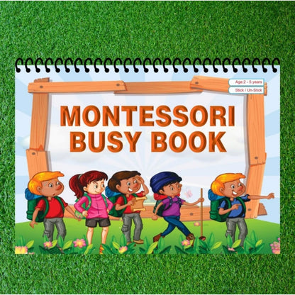 Generic Montessori Busy Book – Early Learning Activity Set (2–4 Years, Multicolor)