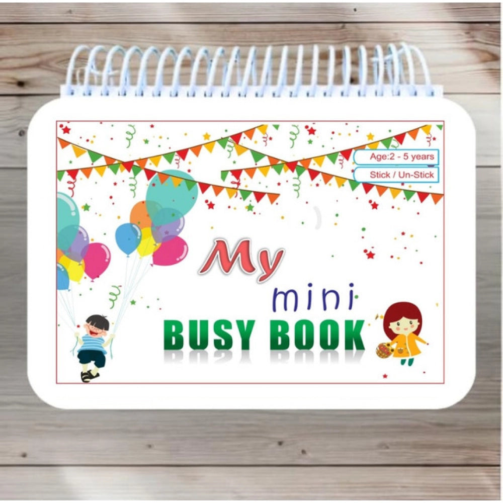 Generic Mini Busy Book – Early Learning Activity Book for Kids (2–4 Years, Multicolor)
