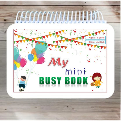 Generic Mini Busy Book – Early Learning Activity Book for Kids (2–4 Years, Multicolor)