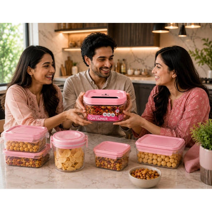 Generic Pack of 1 Switchers Airtight Storage Container Set 500 ML (Pink)