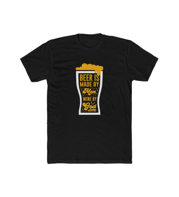 Generic Men's Polyester Printed Round Neck Short Sleeve T-Shirt (Black)