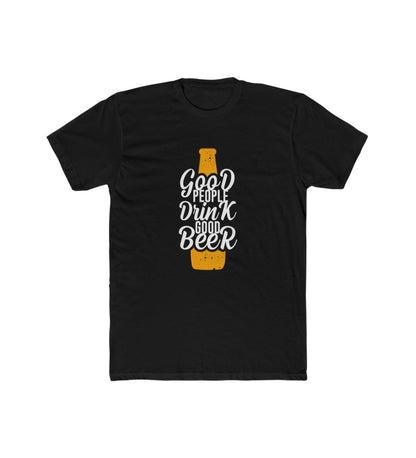 Generic Men's Polyester Printed Round Neck Short Sleeve T-Shirt (Black)