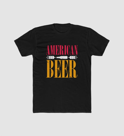 Generic Men's Polyester Printed Round Neck Short Sleeve T-Shirt (Black)