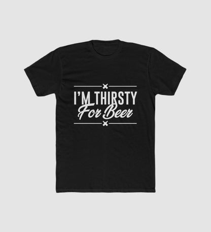 Generic Men's Polyester Printed Round Neck Short Sleeve T-Shirt (Black)