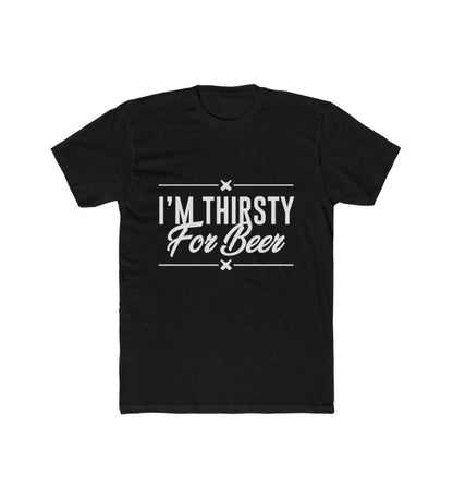Generic Men's Polyester Printed Round Neck Short Sleeve T-Shirt (Black)