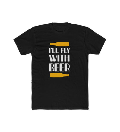 Generic Men's Polyester Printed Round Neck Short Sleeve T-Shirt (Black)
