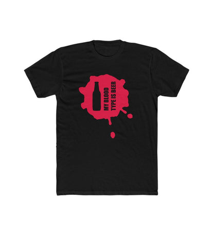 Generic Men's Polyester Printed Round Neck Short Sleeve T-Shirt (Black)