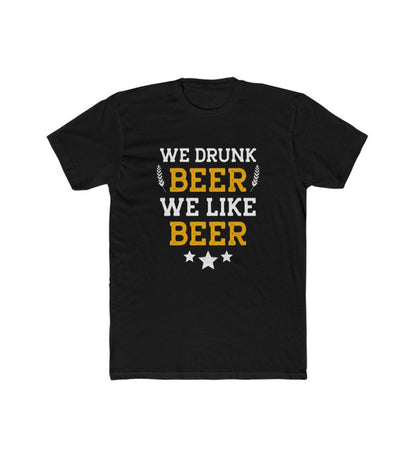 Generic Men's Polyester Printed Round Neck Short Sleeve T-Shirt (Black)