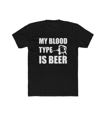 Generic Men's Polyester Printed Round Neck Short Sleeve T-Shirt (Black)