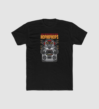 Generic Men's Polyester Printed Round Neck Short Sleeve T-Shirt (Black)