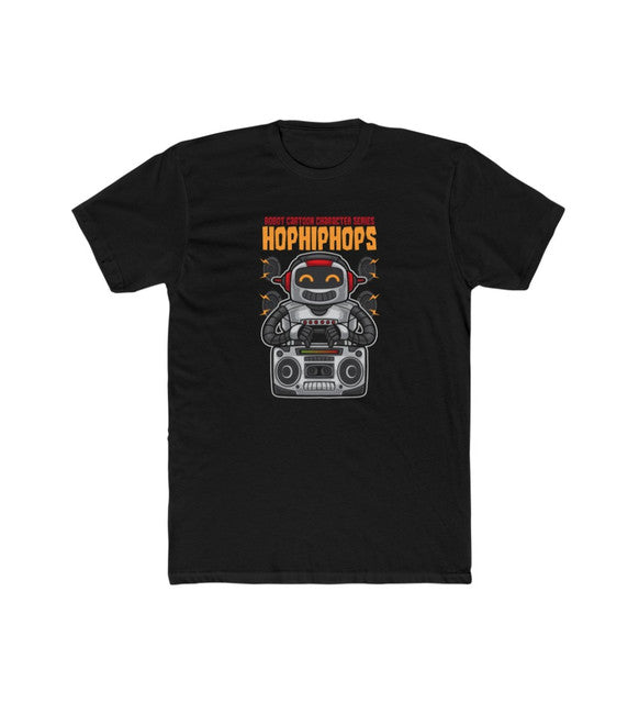 Generic Men's Polyester Printed Round Neck Short Sleeve T-Shirt (Black)