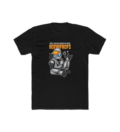 Generic Men's Polyester Printed Round Neck Short Sleeve T-Shirt (Black)