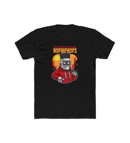 Generic Men's Polyester Printed Round Neck Short Sleeve T-Shirt (Black)