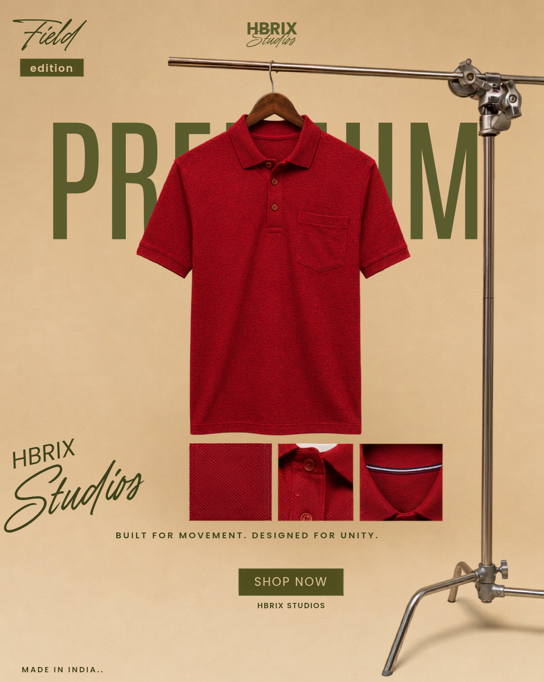 Men’s Premium Cotton Polo T-Shirt