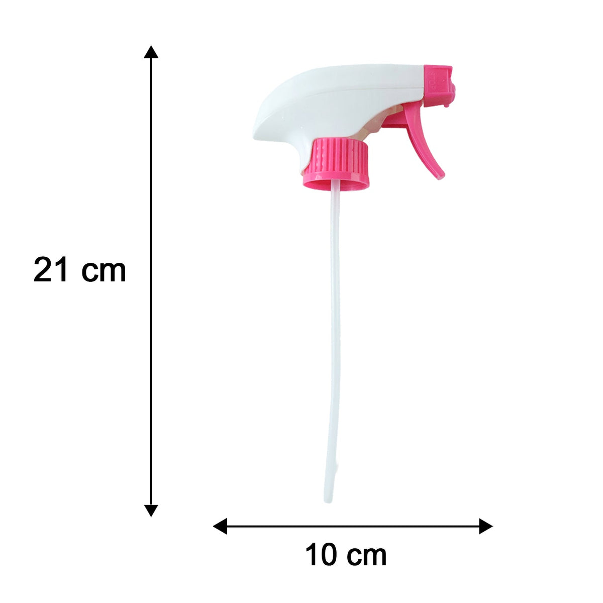 Pink spray trigger thread and size details