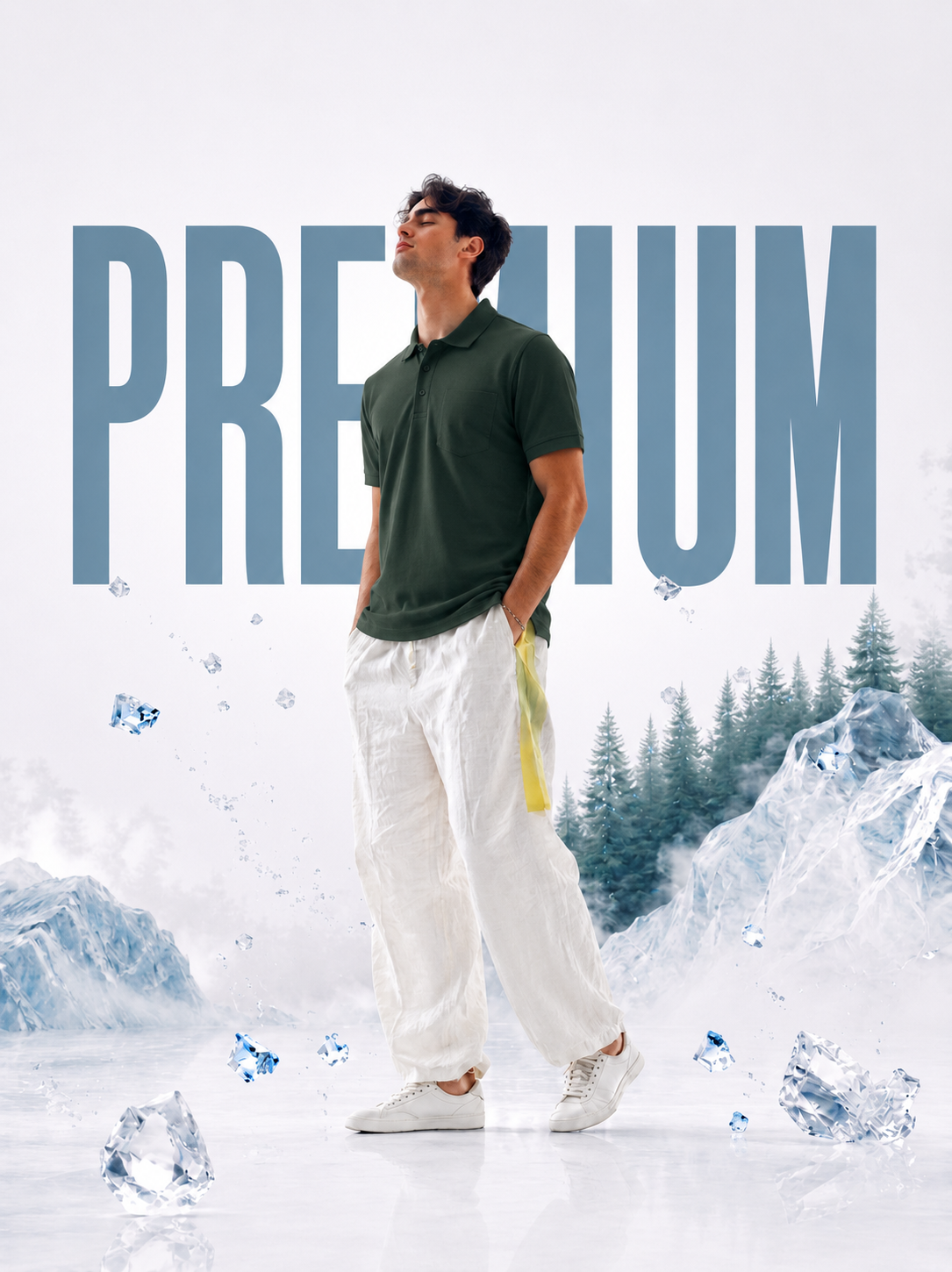 Men’s Premium Cotton Polo T-Shirt
