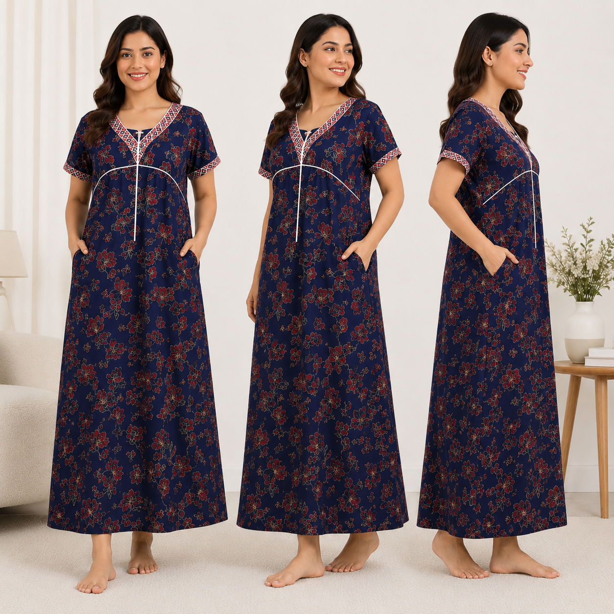 Women's Cotton Short Kurti | Casual Printed Top | Regular Fit Random Design and Color | Combo Pack